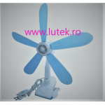 Ventilator de birou cu 5 pale si suport cleste ( 5PC-590A), www.lutek.ro